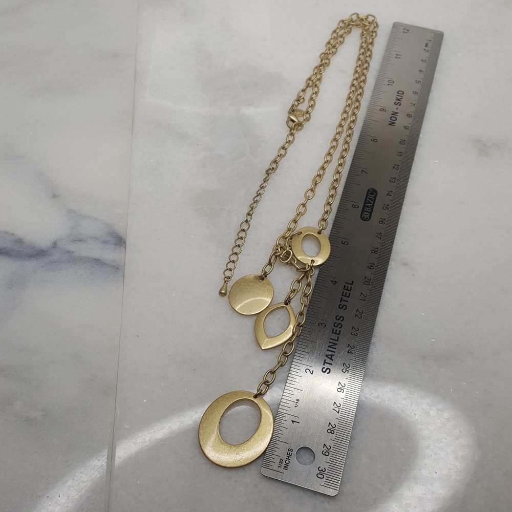 ✔Lia Sophia Long Gold Pendant Necklace - Picture 5 of 5
